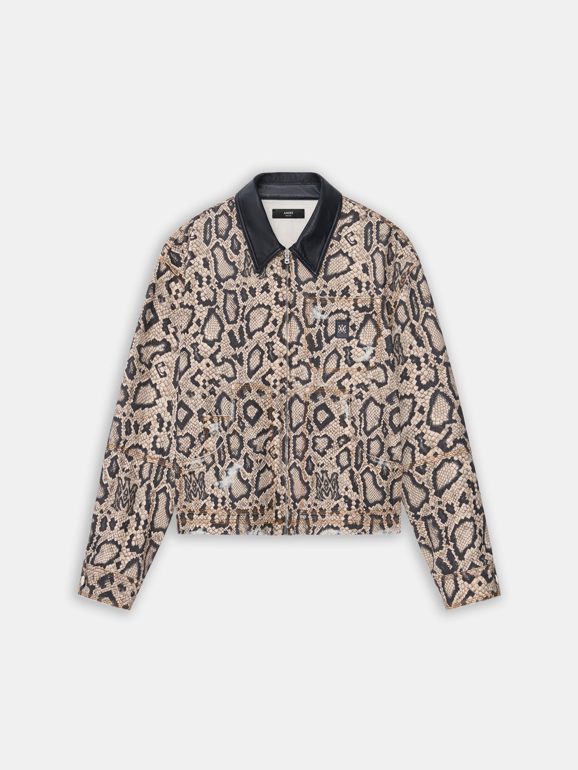 Snake Denim Work Jacket - Sand | Amiri Featured