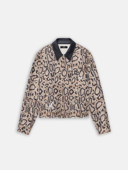 Snake Denim Work Jacket - Sand | Amiri Featured