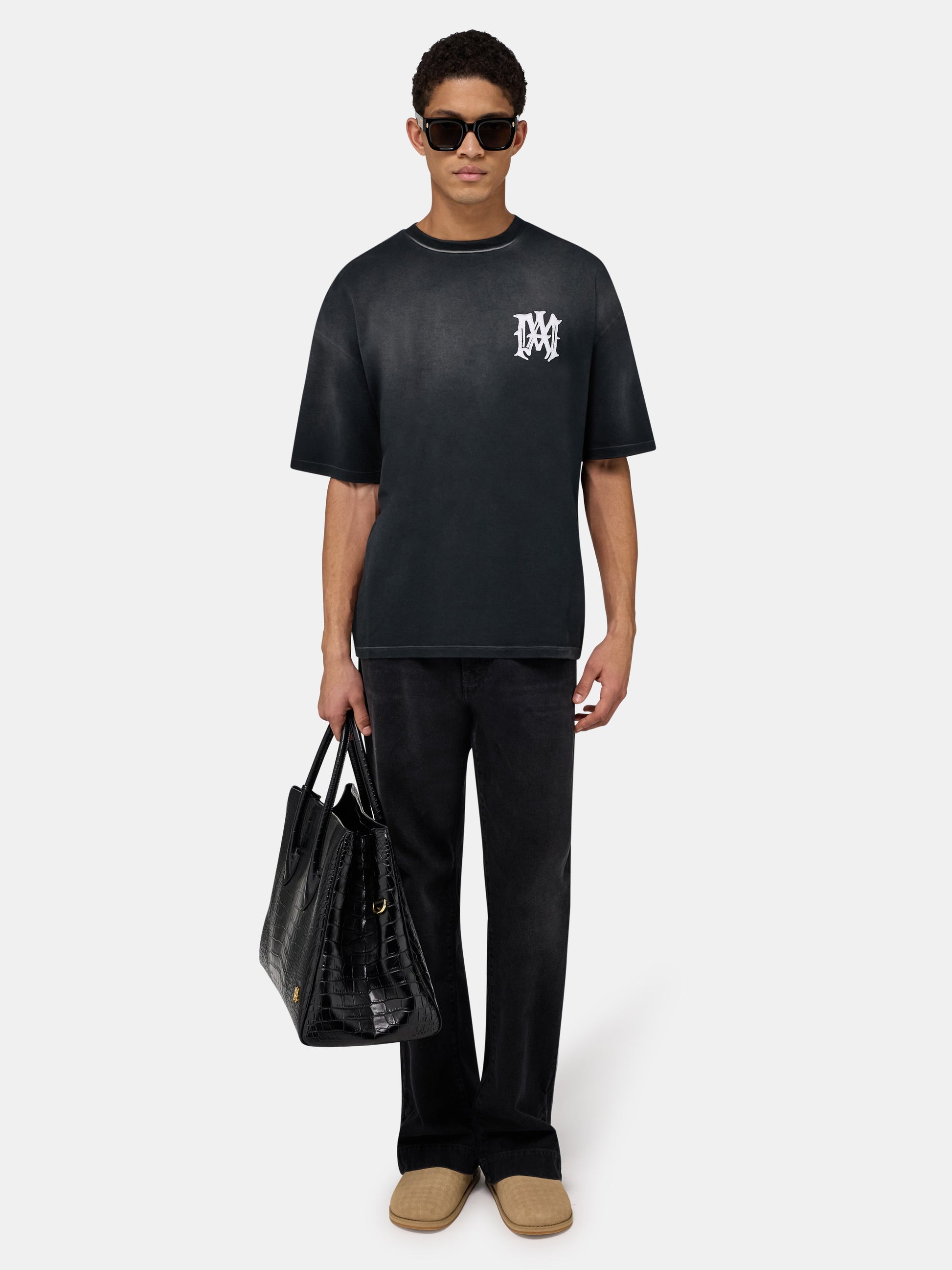 Amiri Hollywood Oversized Tee - Black | Amiri Popular Choice