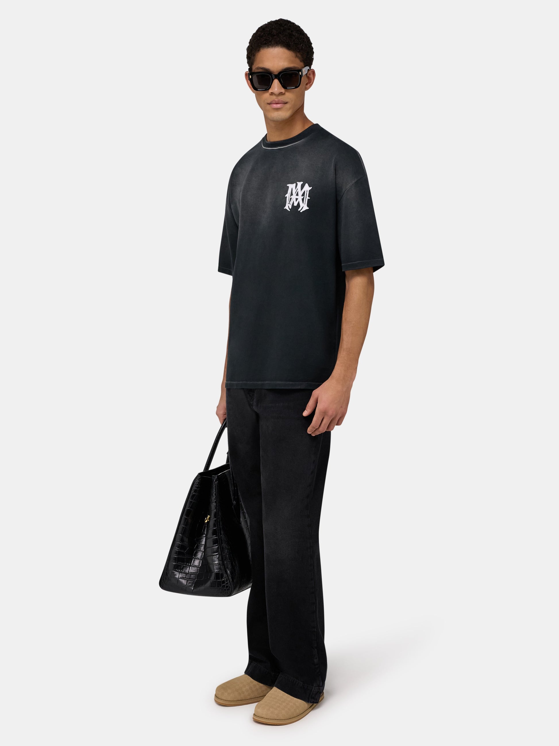 Amiri Hollywood Oversized Tee - Black | Amiri Popular Choice