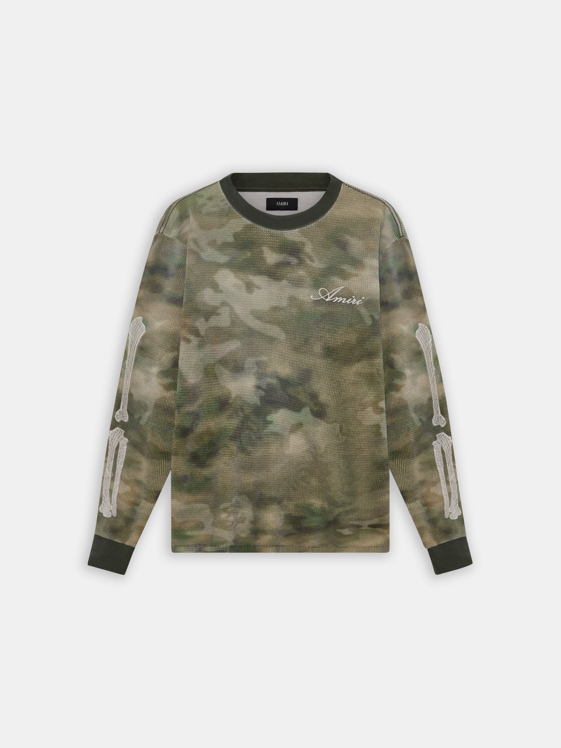 Bones Long Sleeve Tee - Camo | Amiri Best Seller