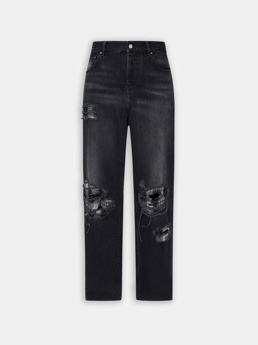 Flannel Repair Baggy Jean - Steel Black | Amiri Sale