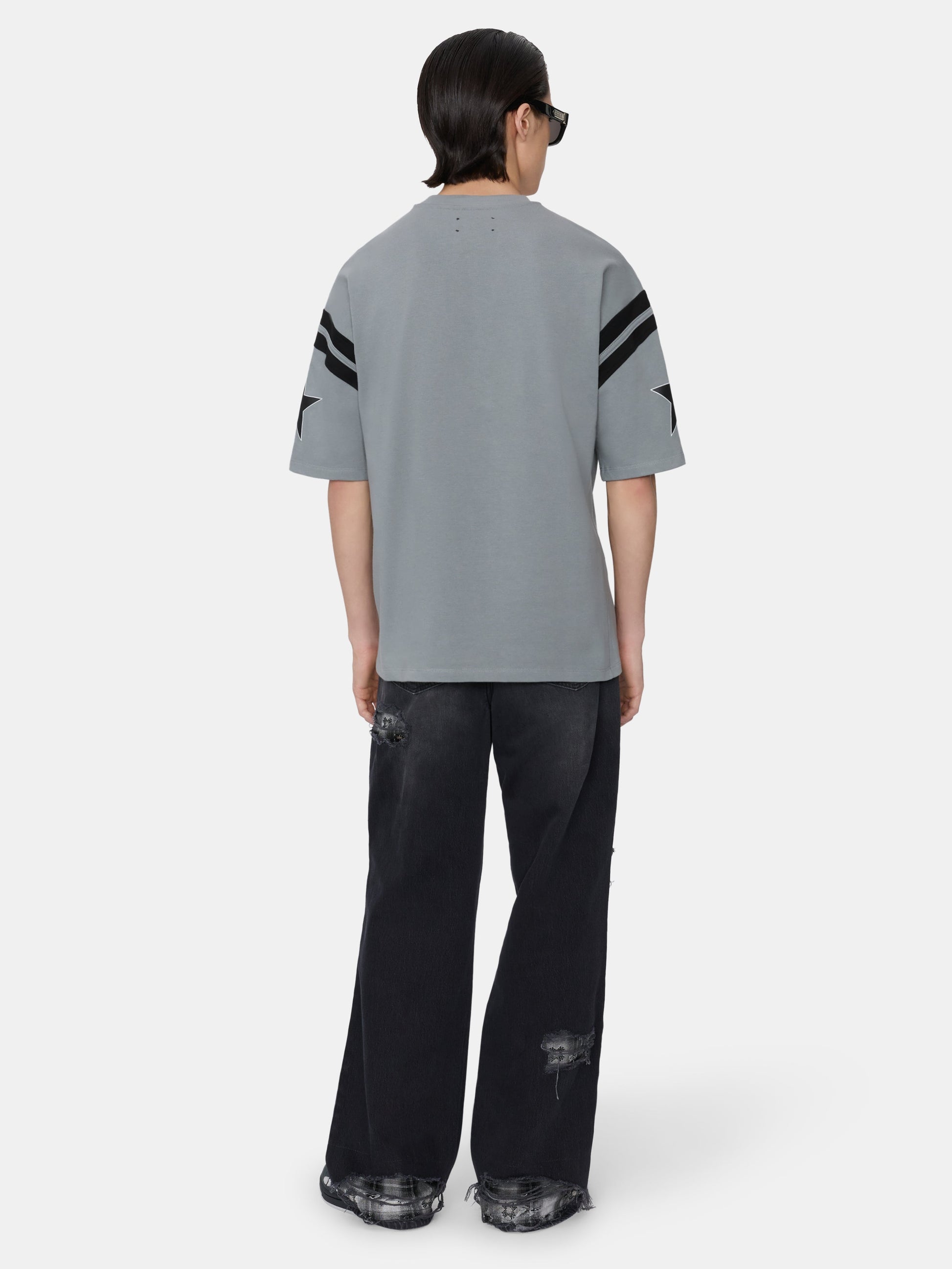 Flannel Repair Baggy Jean - Steel Black | Amiri Sale