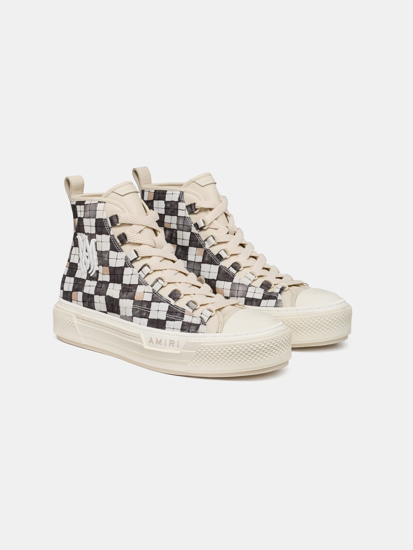 Checkered Court Hi - Black | Amiri Special Offer