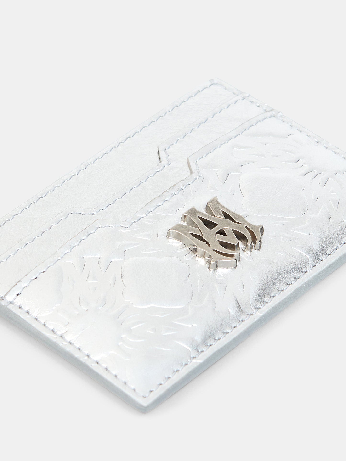 Ma Quad Foil Card Holder - Silver | Amiri Popular Choice