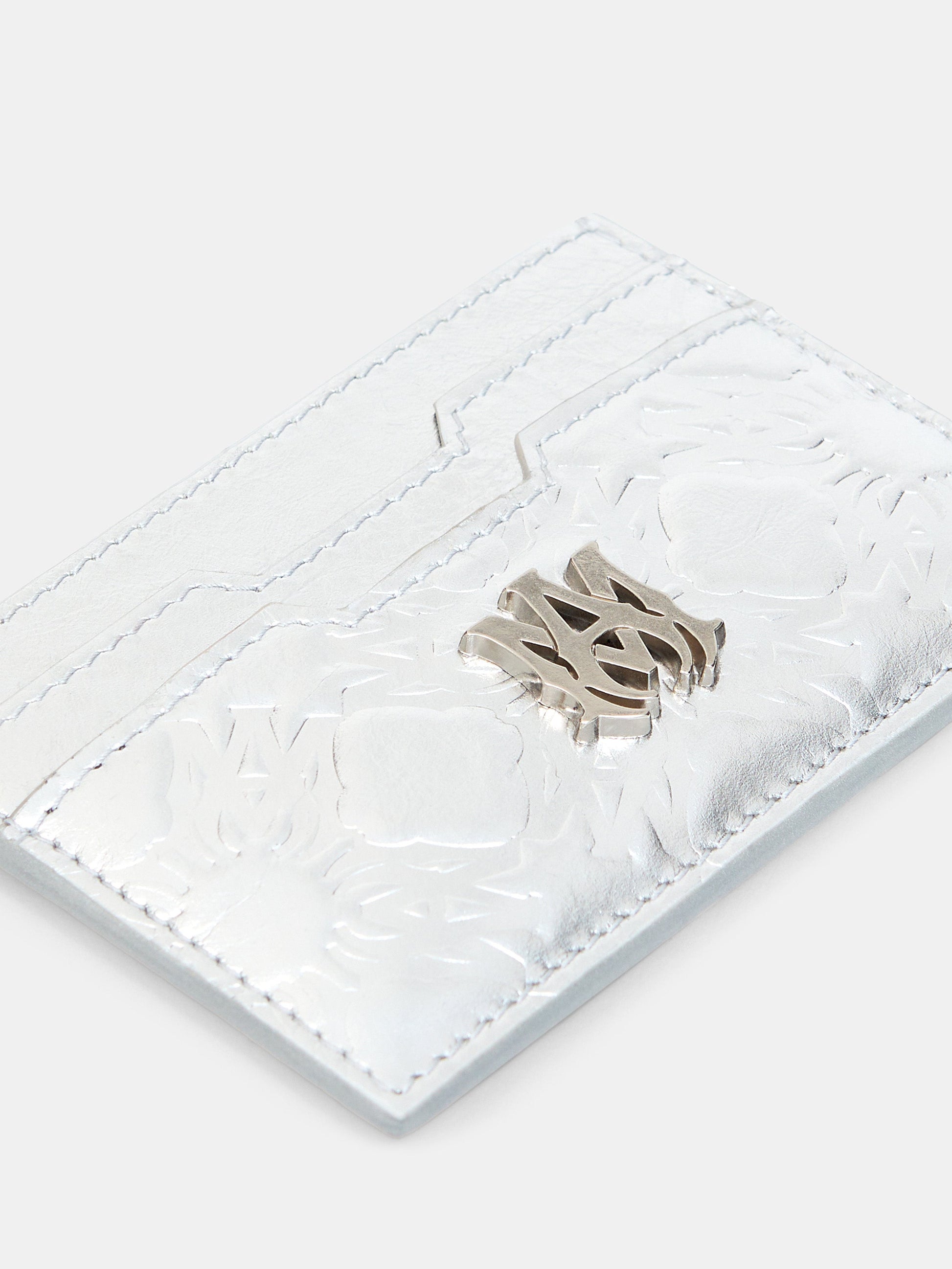 Ma Quad Foil Card Holder - Silver | Amiri Popular Choice