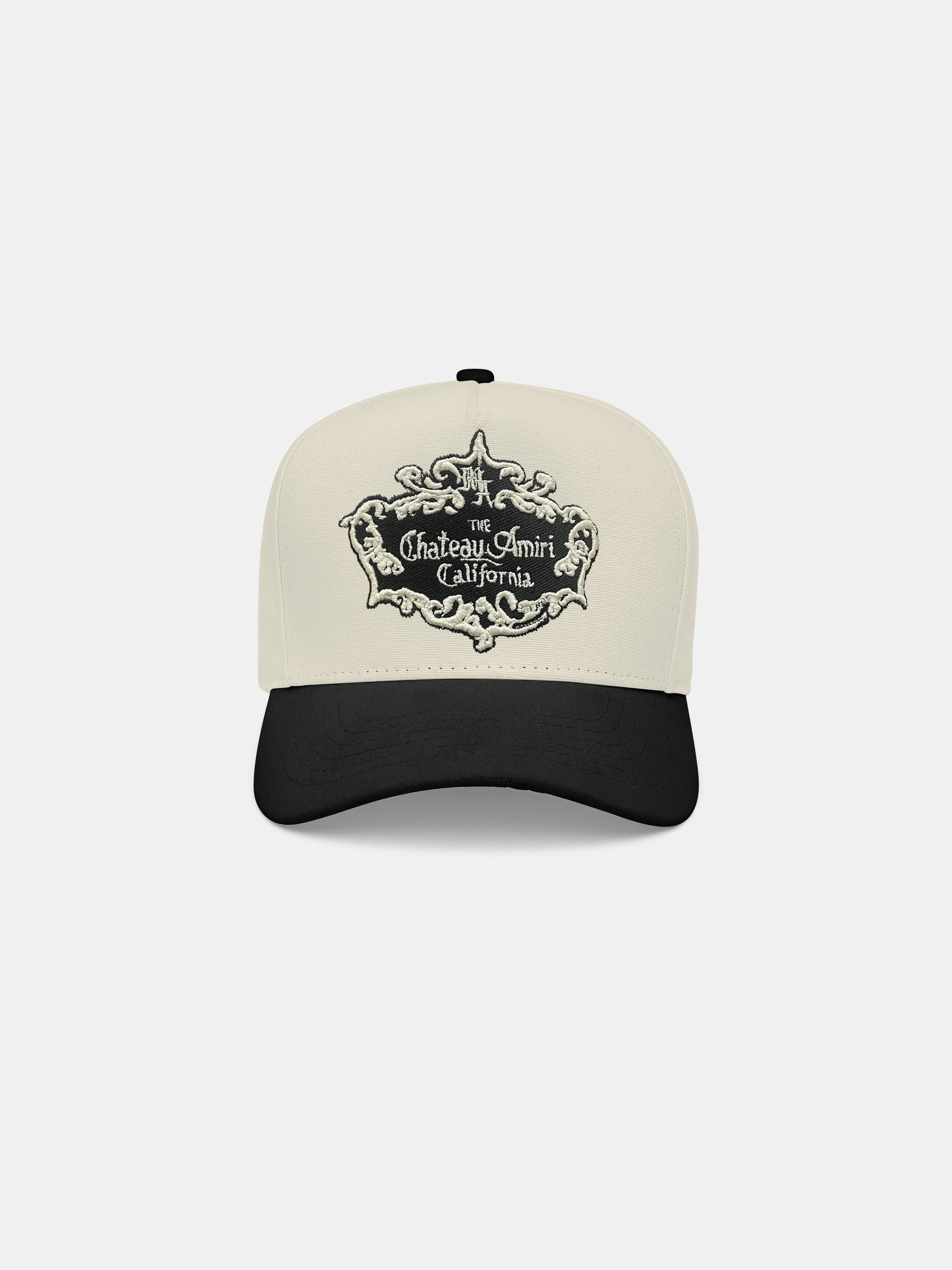 Chateau Crest Cotton Hat - Black | Amiri Online