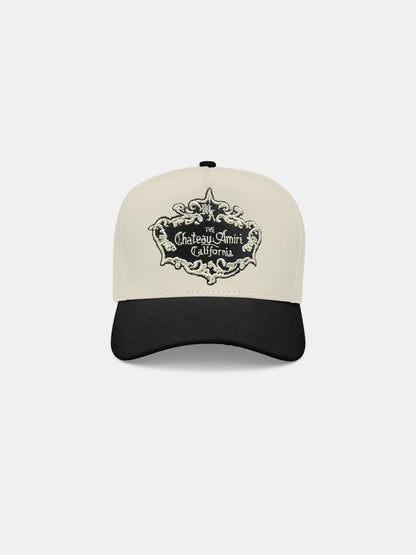 Chateau Crest Cotton Hat - Black | Amiri Online