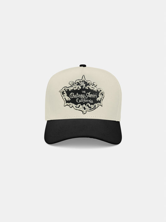 Chateau Crest Cotton Hat - Black | Amiri Online