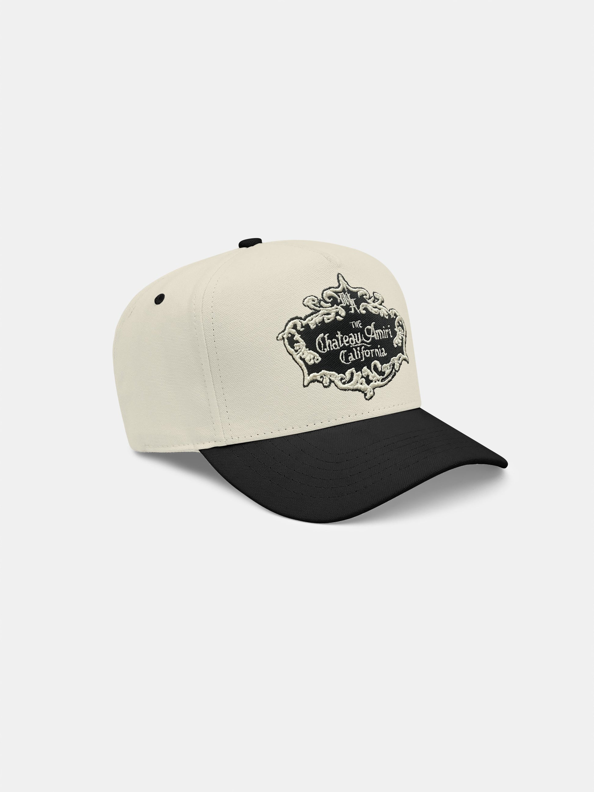 Chateau Crest Cotton Hat - Black | Amiri Online