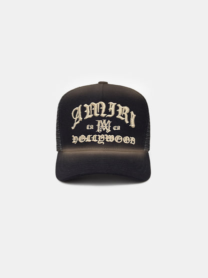 Amiri Hollywood Trucker Hat - Black | Amiri Value