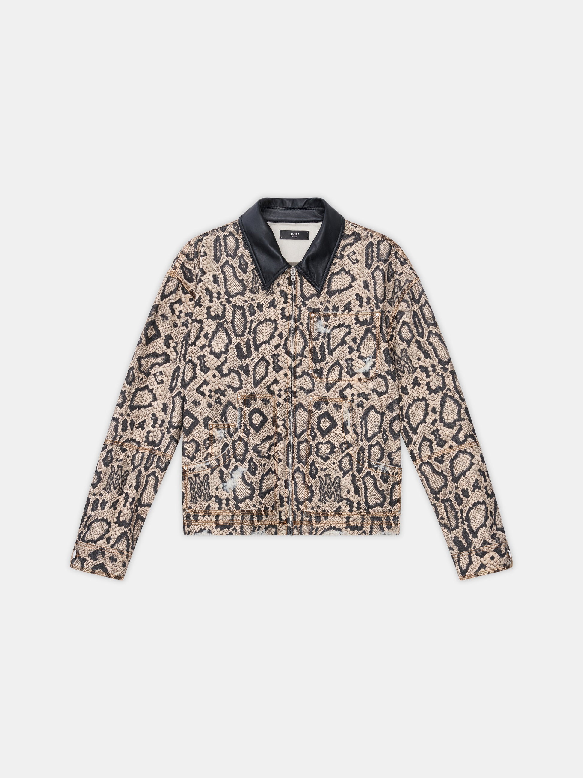 Snake Denim Jacket - Multi | Amiri Budget Friendly