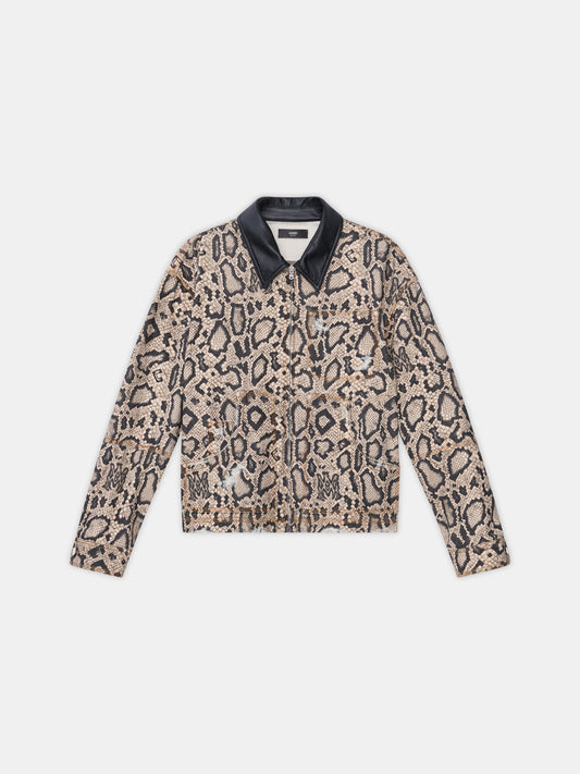 Snake Denim Jacket - Multi | Amiri Budget Friendly