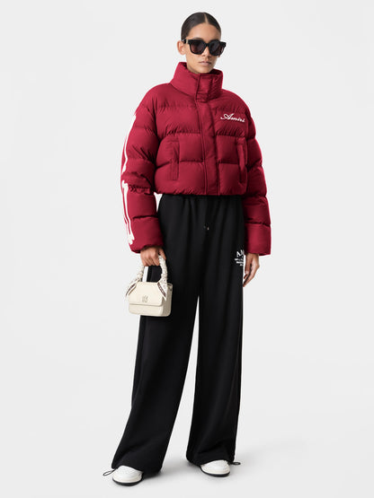 Bones Cropped Down Jacket - Deep Red | Amiri Online