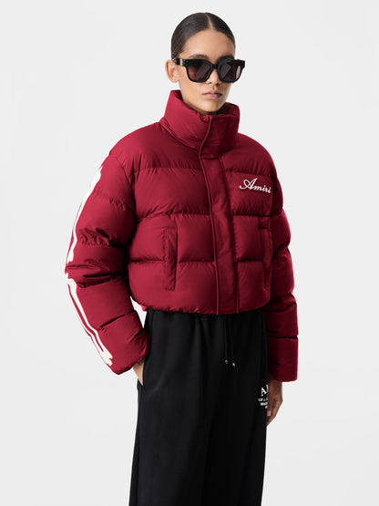 Bones Cropped Down Jacket - Deep Red | Amiri Online