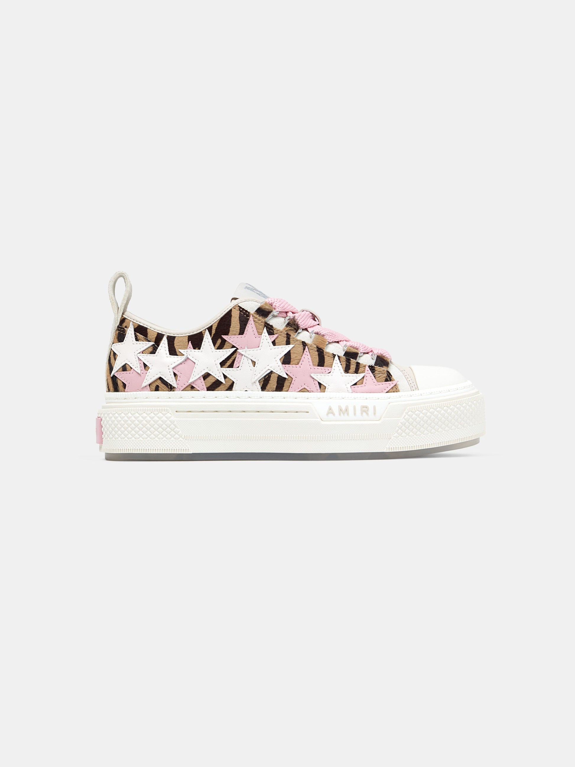 Zebra Stars Court Low - Pink | Amiri Popular Choice