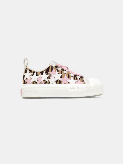 Zebra Stars Court Low - Pink | Amiri Popular Choice