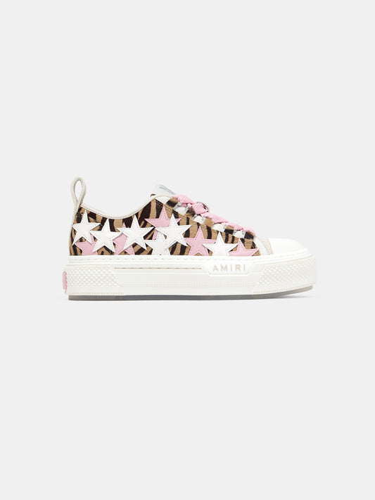 Zebra Stars Court Low - Pink | Amiri Popular Choice