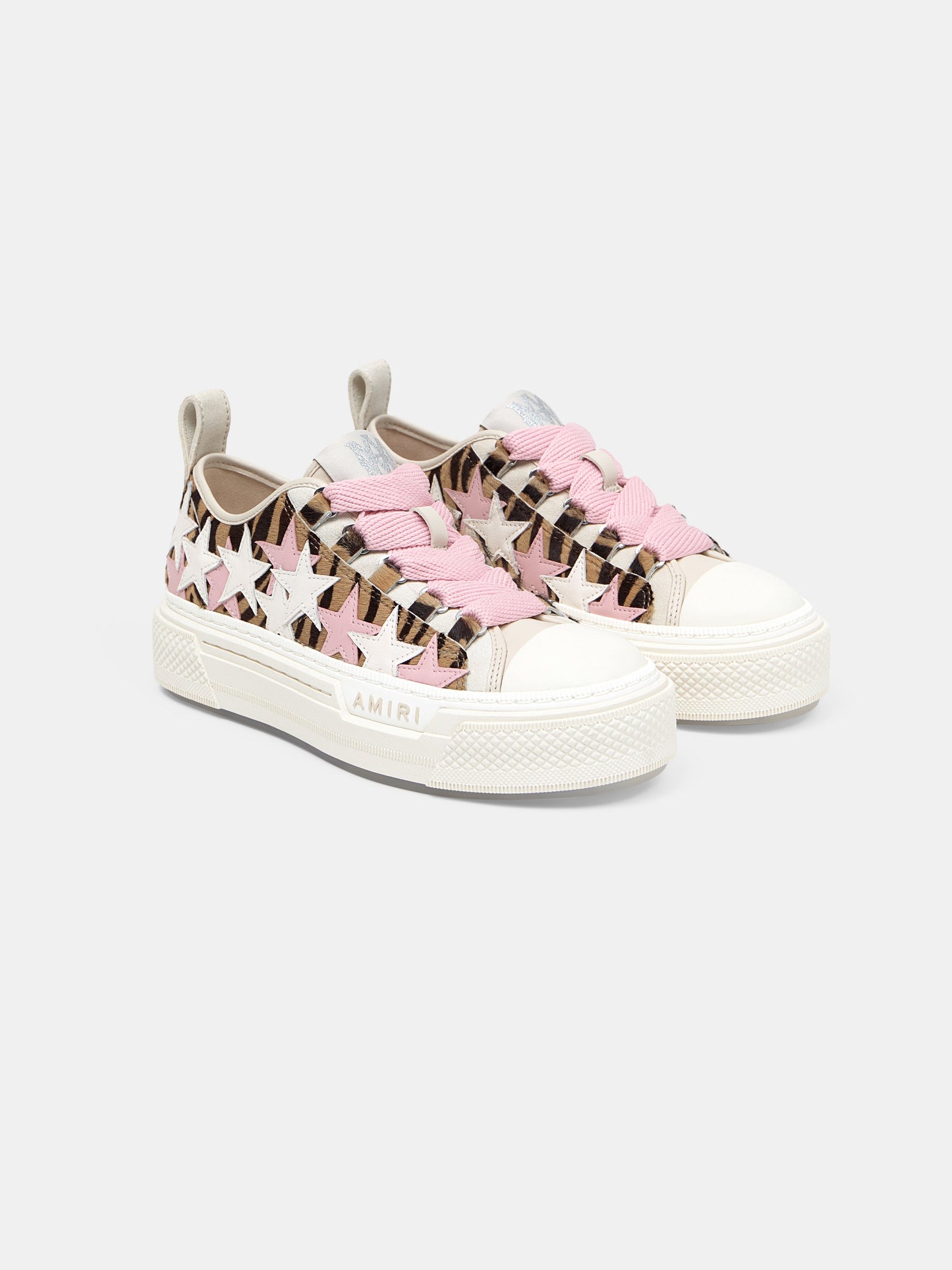 Zebra Stars Court Low - Pink | Amiri Popular Choice
