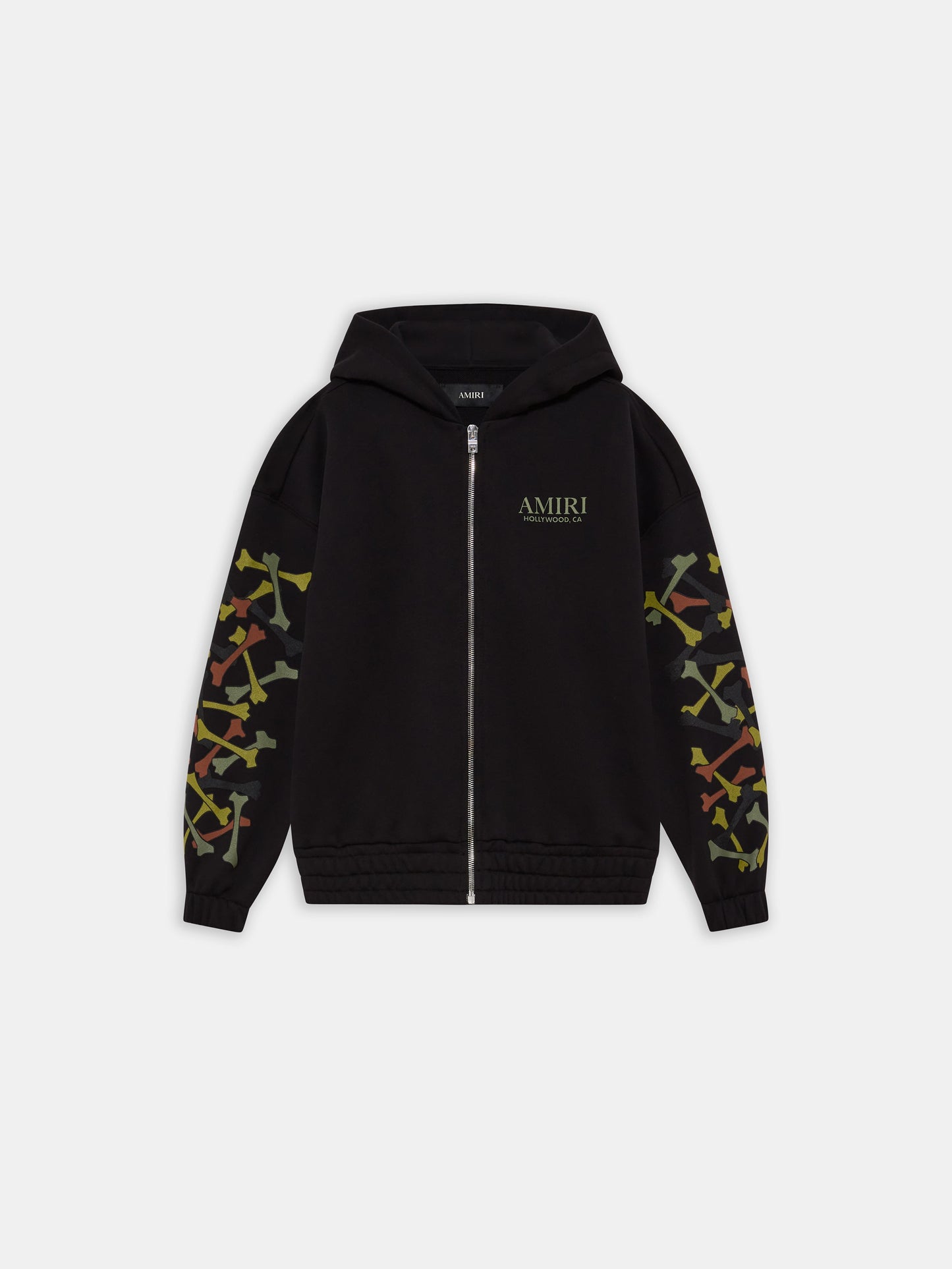 Bones Zip Hoodie - Black | Amiri Online