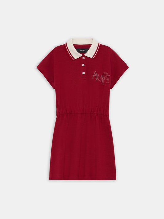 Amiri Staggered Tiger Dress - Deep Red | Amiri Featured