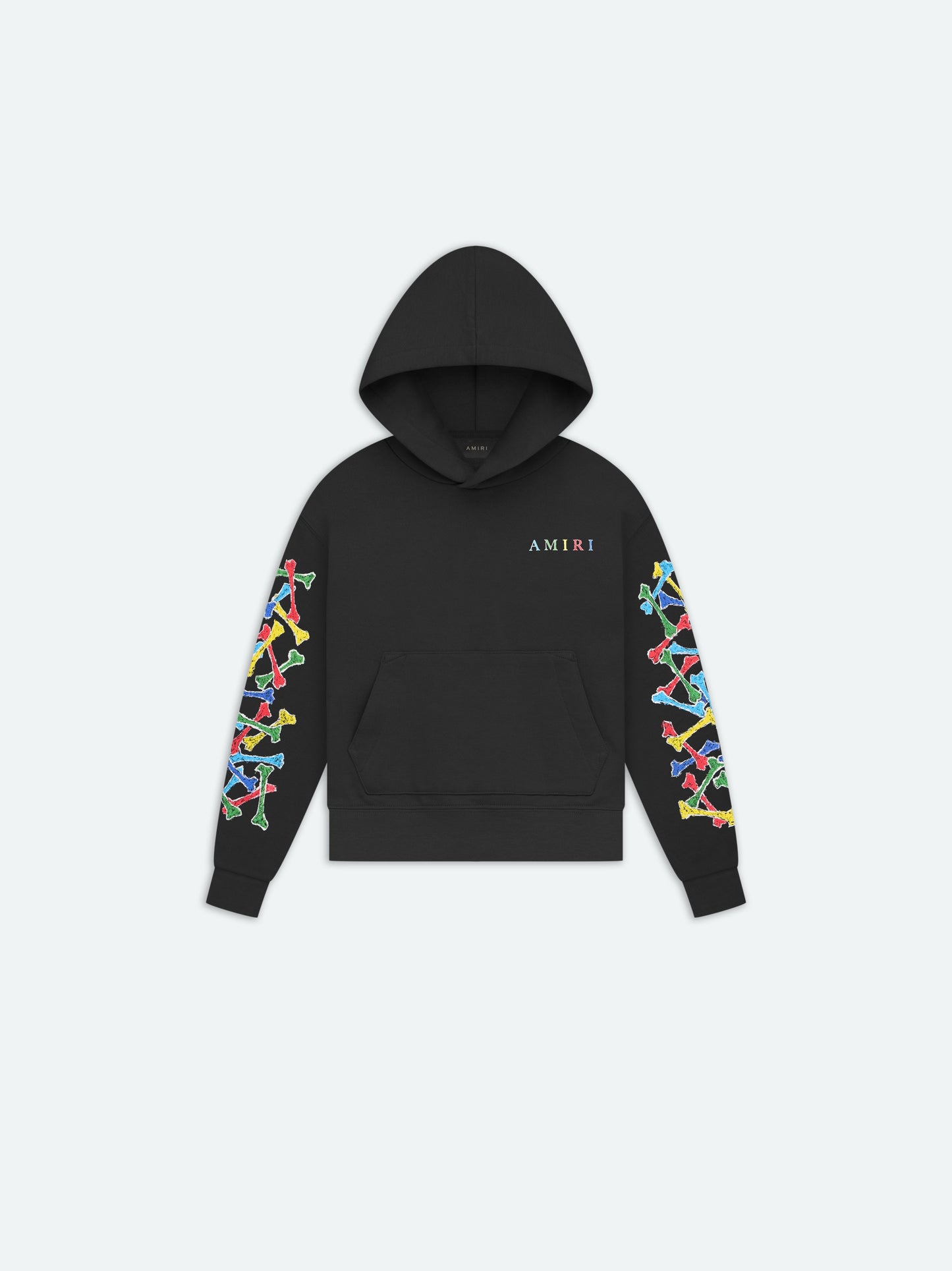 Kids - Kids Amiri Bones Scribble Hoodie - Black | Amiri Value