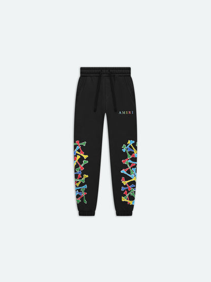 Kids - Kids Amiri Bones Scribble Sweatpant - Black | Amiri Budget Friendly