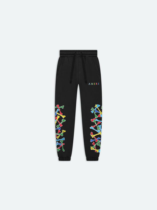 Kids - Kids Amiri Bones Scribble Sweatpant - Black | Amiri Budget Friendly