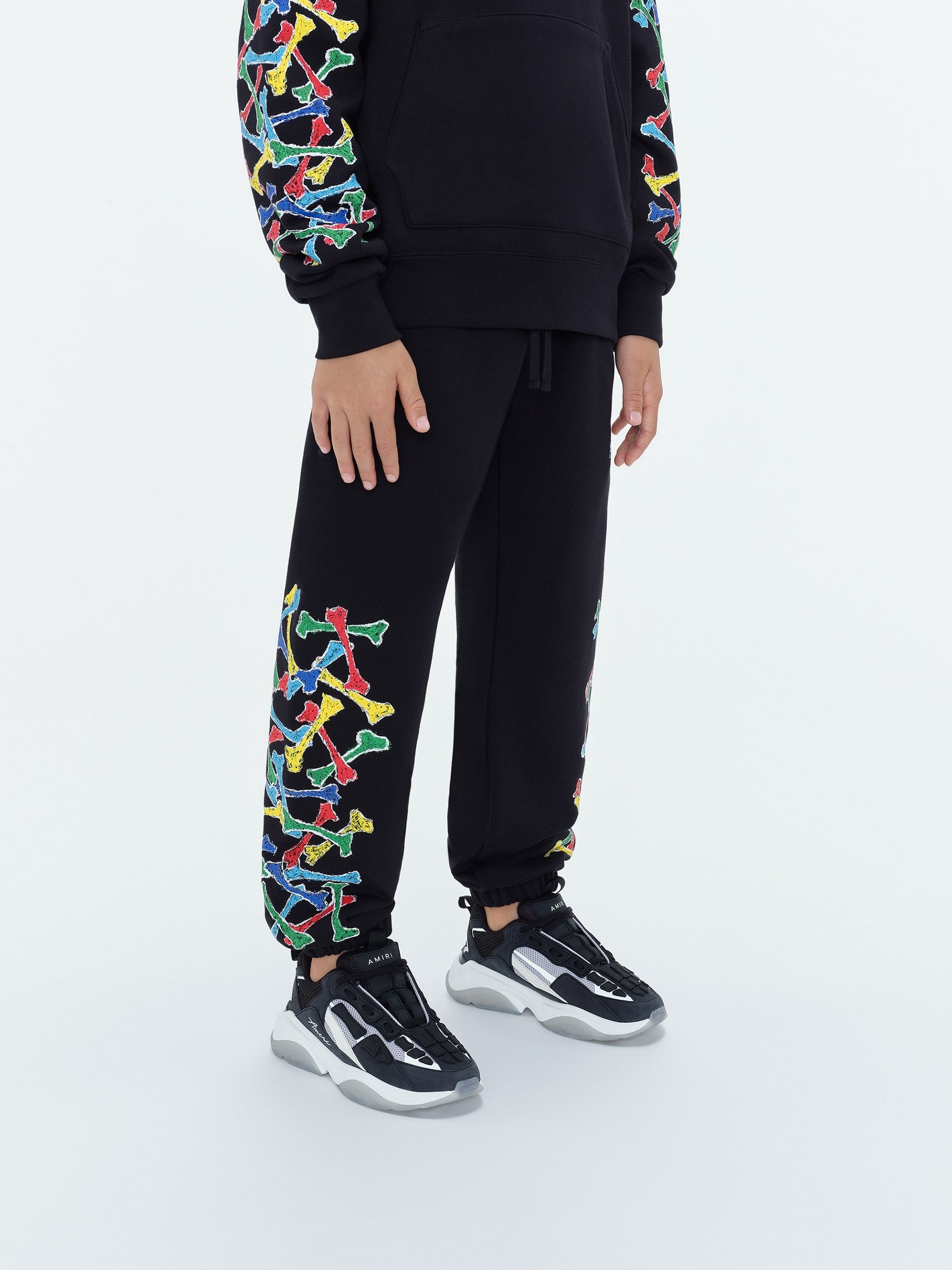Kids - Kids Amiri Bones Scribble Sweatpant - Black | Amiri Budget Friendly