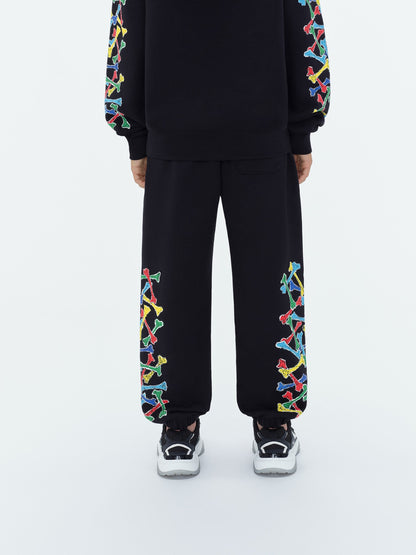Kids - Kids Amiri Bones Scribble Sweatpant - Black | Amiri Budget Friendly