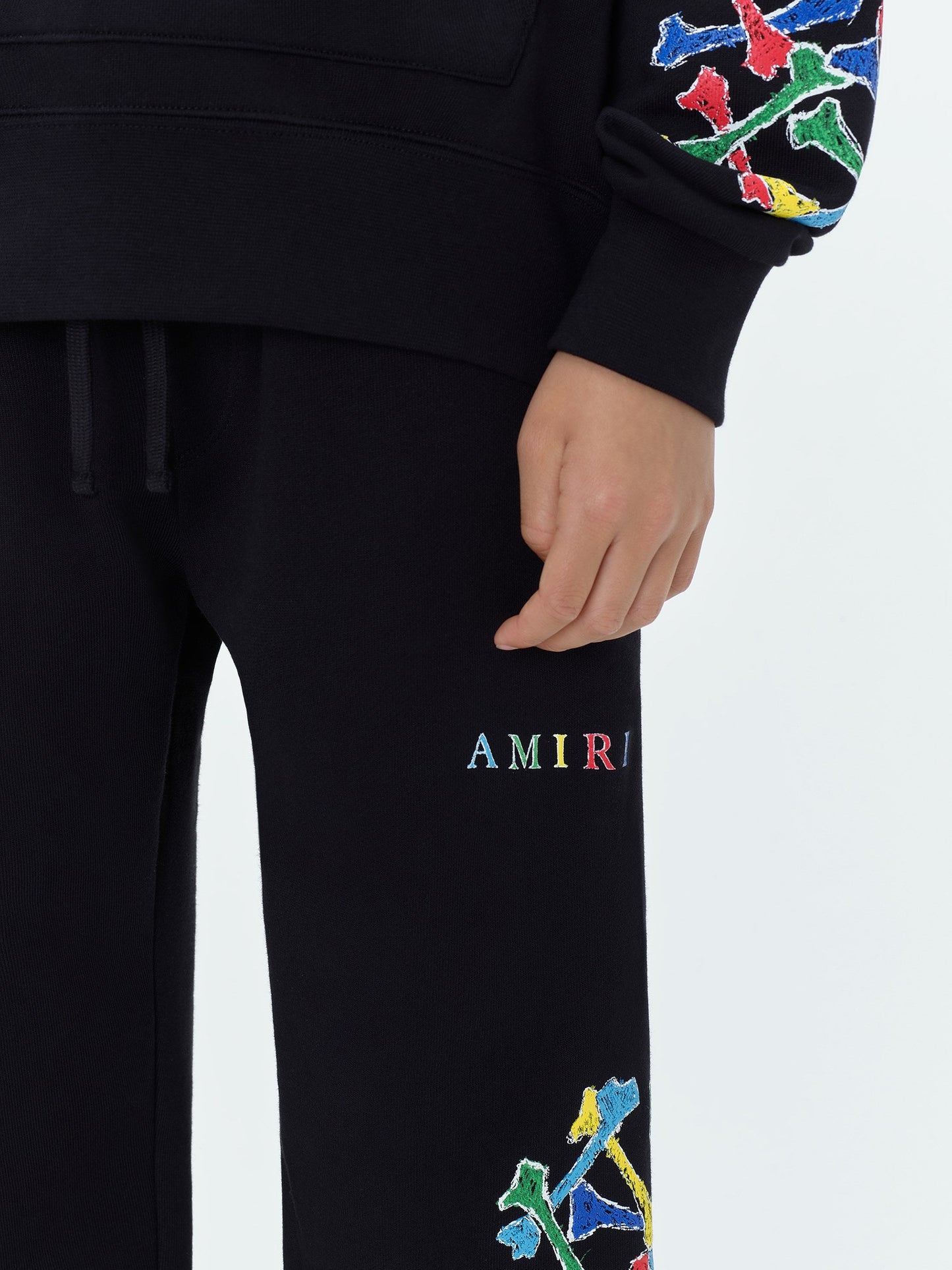 Kids - Kids Amiri Bones Scribble Sweatpant - Black | Amiri Budget Friendly