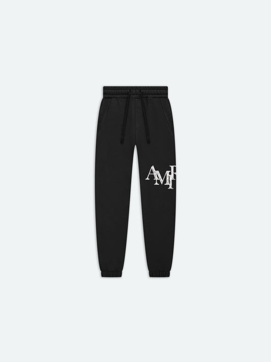 Kids - Amiri Staggered Scribble Sweatpant - Black | Amiri Great Deal
