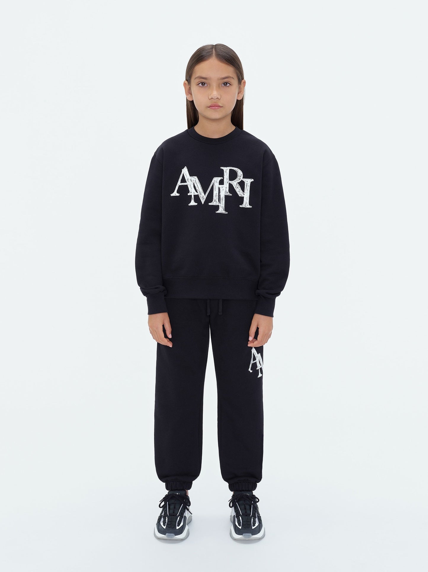 Kids - Amiri Staggered Scribble Sweatpant - Black | Amiri Great Deal