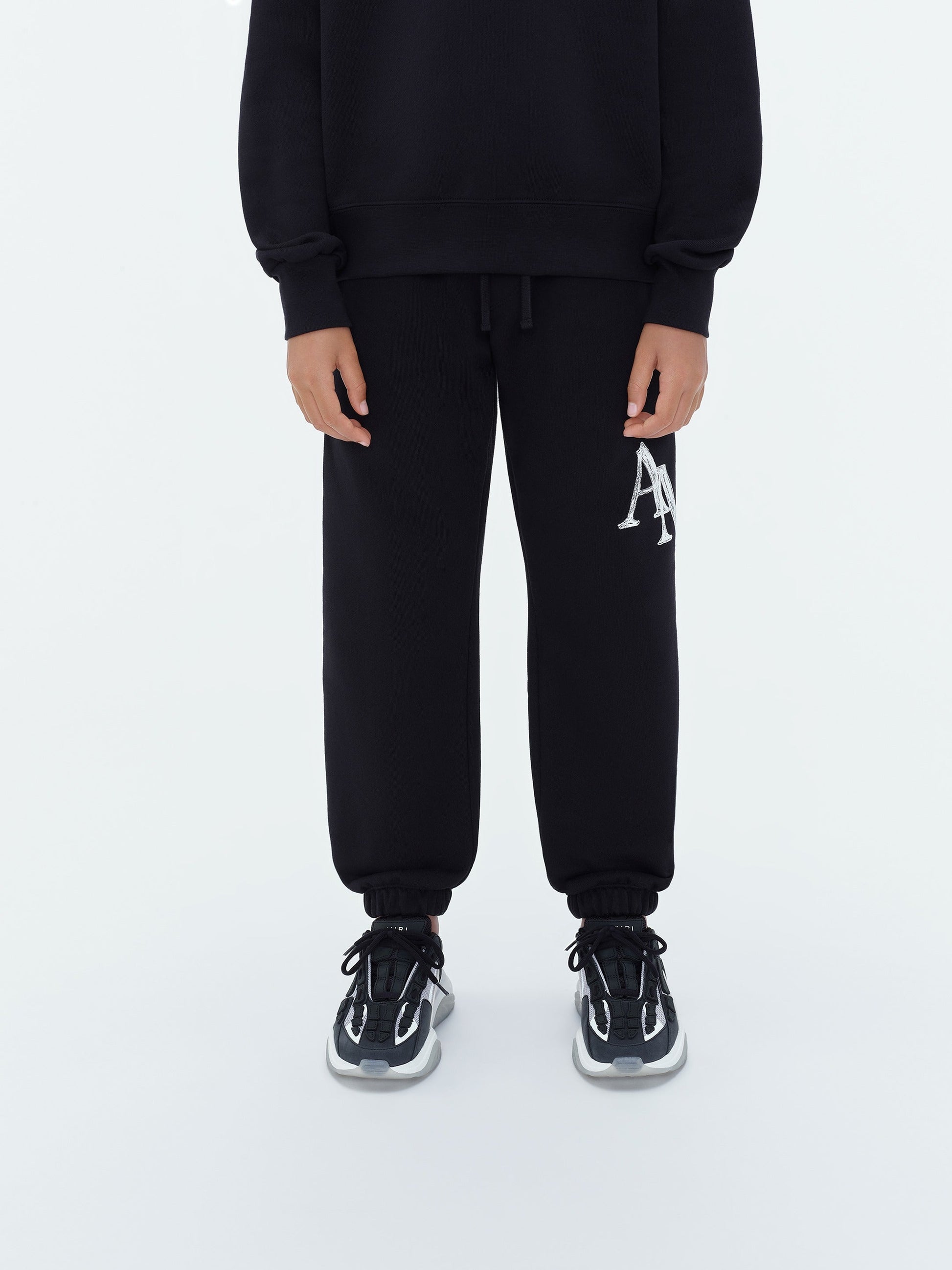 Kids - Amiri Staggered Scribble Sweatpant - Black | Amiri Great Deal