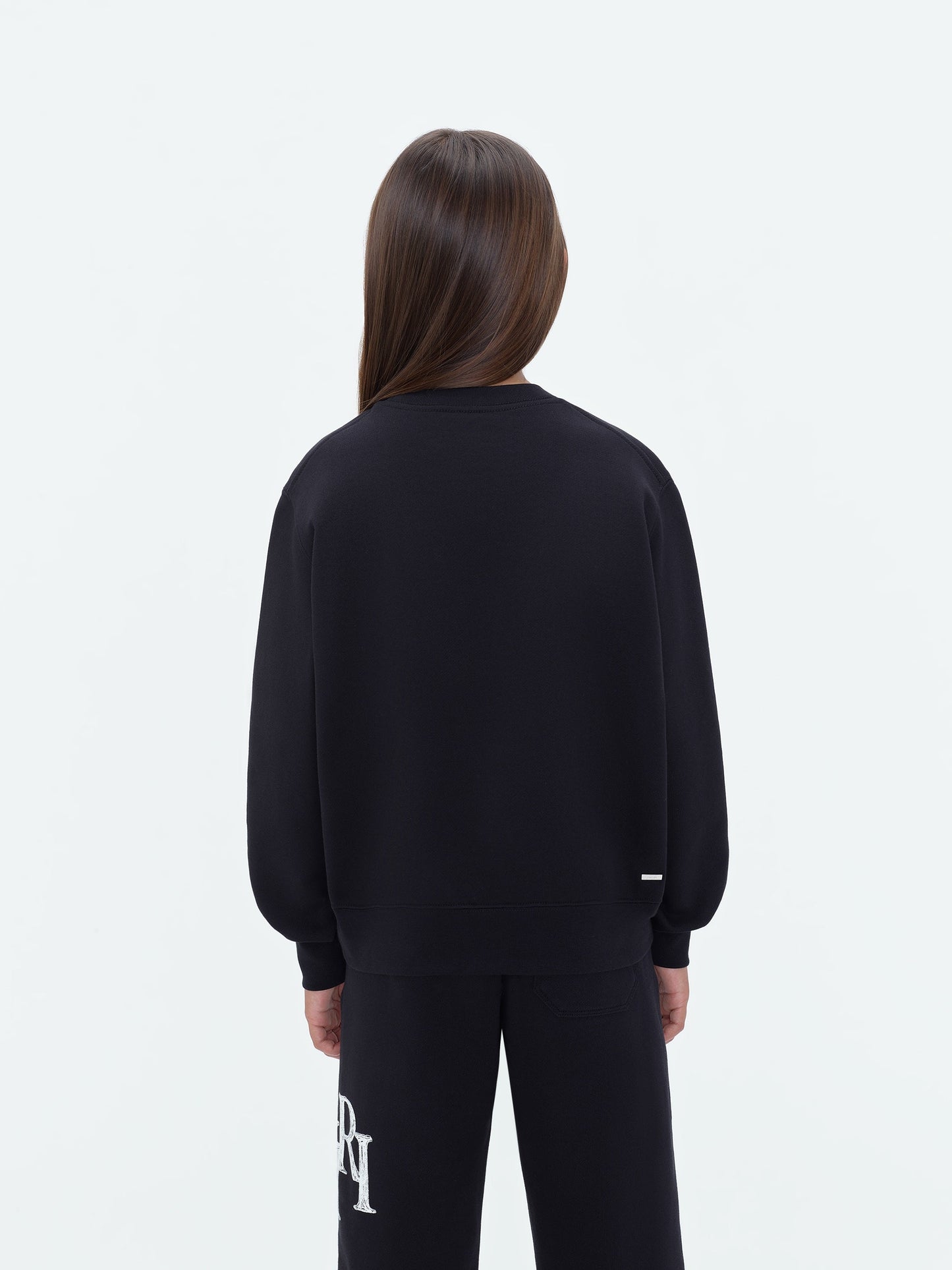 Kids - Amiri Staggered Scribble Crewneck - Black | Amiri Special Offer