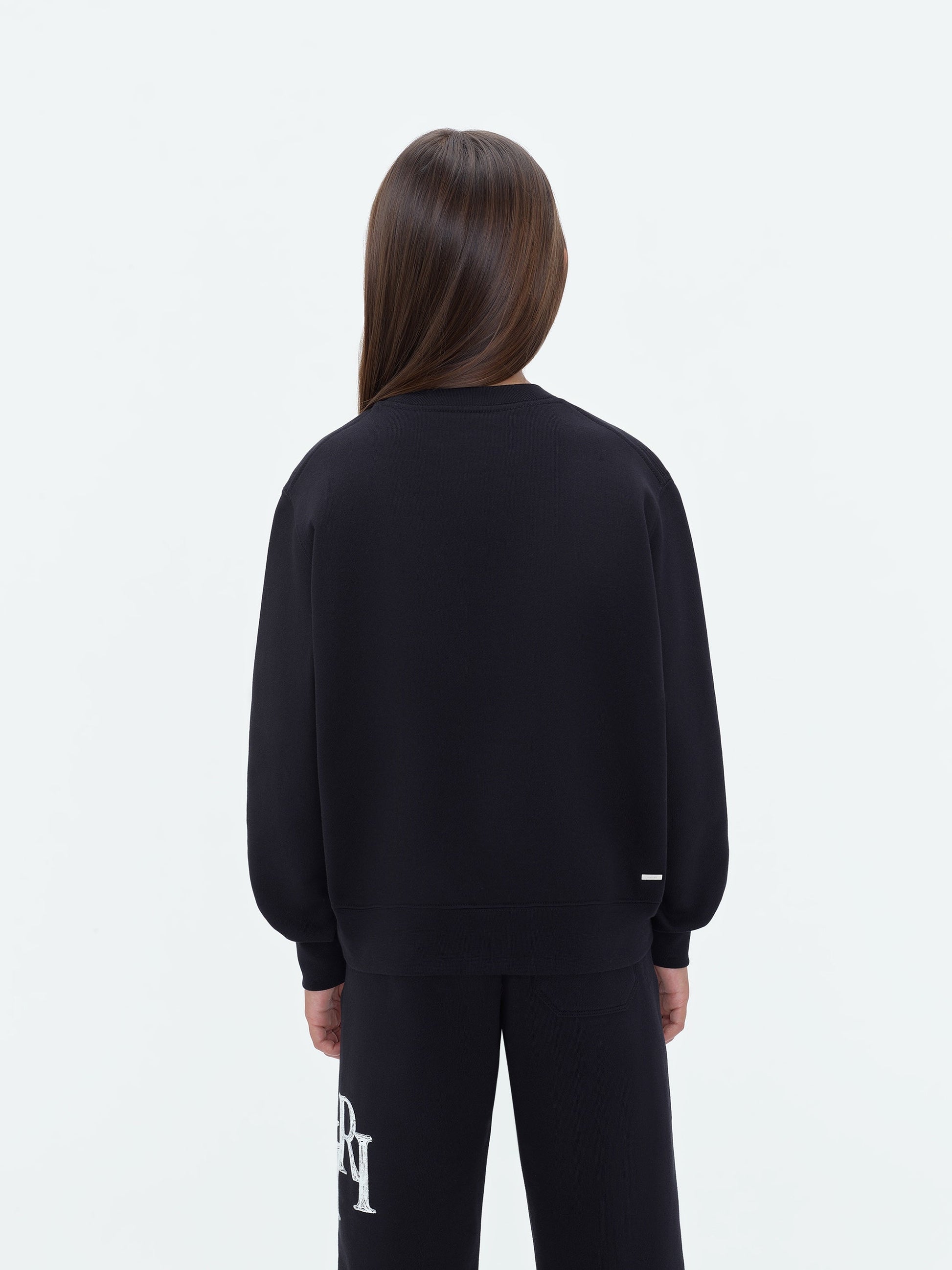 Kids - Amiri Staggered Scribble Crewneck - Black | Amiri Special Offer