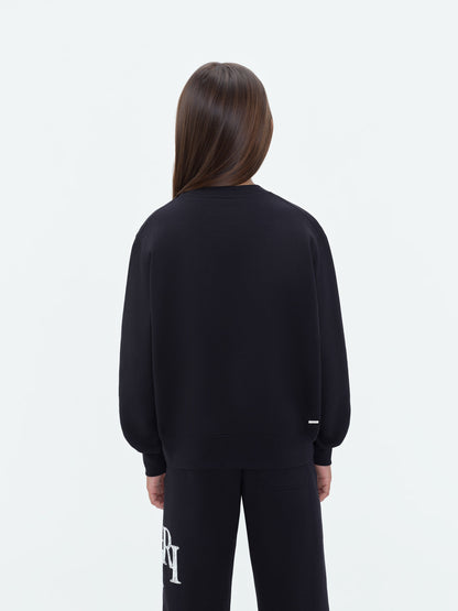 Kids - Amiri Staggered Scribble Crewneck - Black | Amiri Special Offer