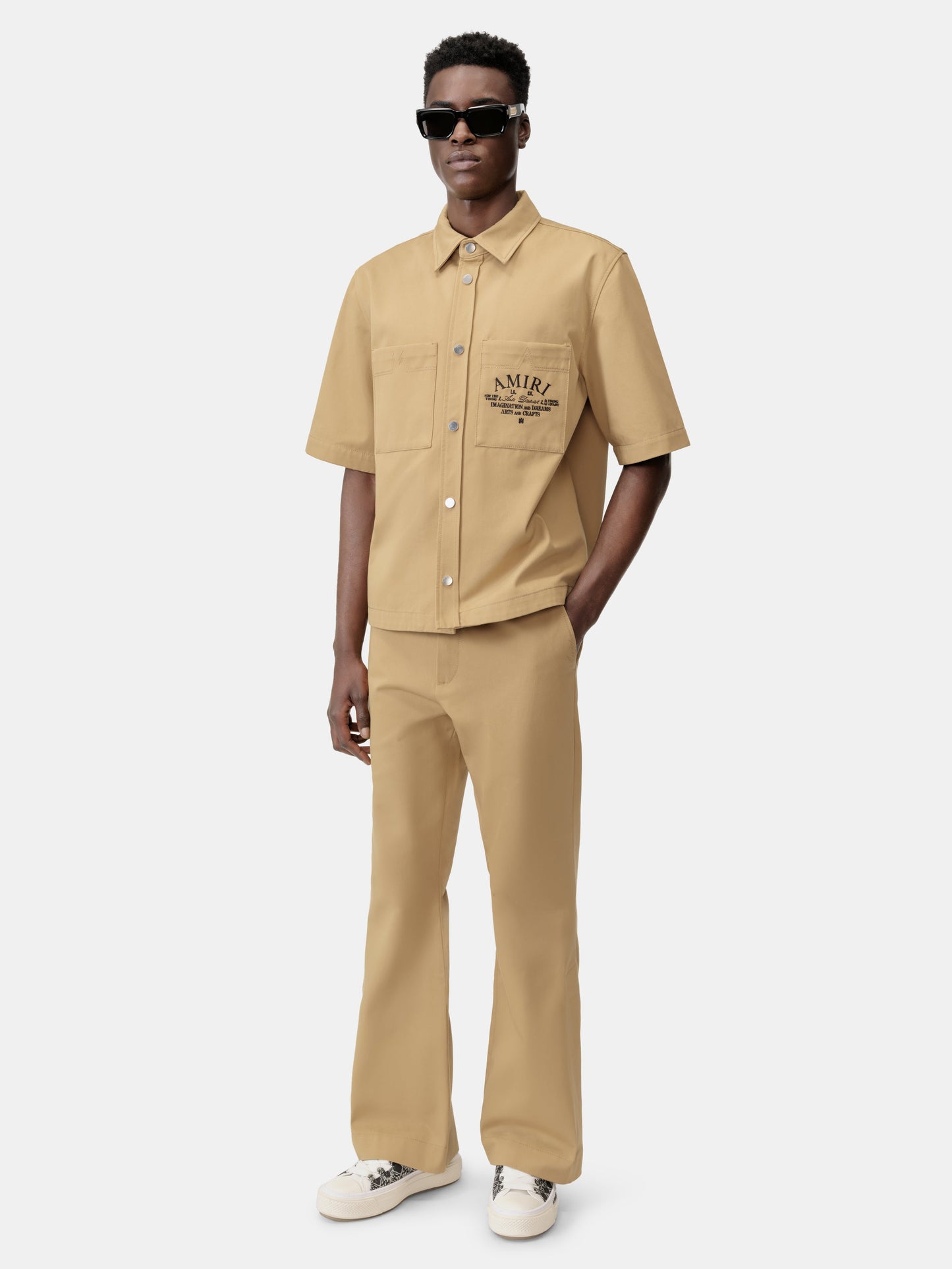 Amiri Arts District Camp Shirt - Sepia Tint | Amiri Sale
