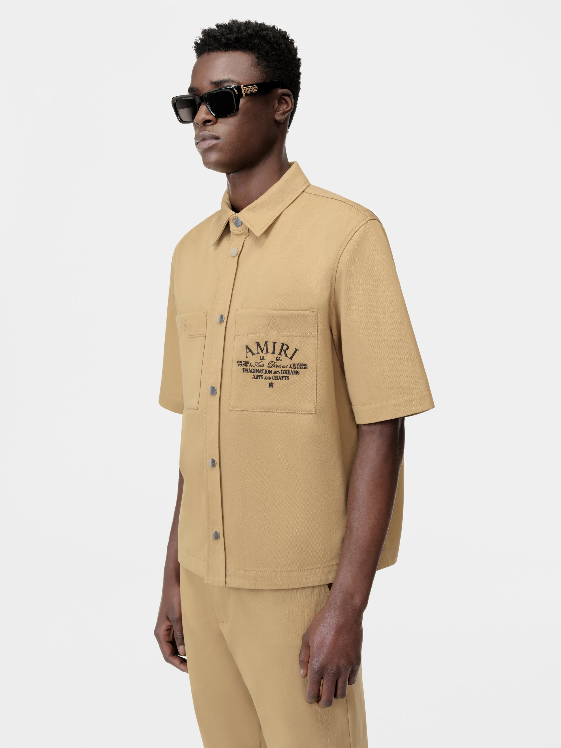 Amiri Arts District Camp Shirt - Sepia Tint | Amiri Sale