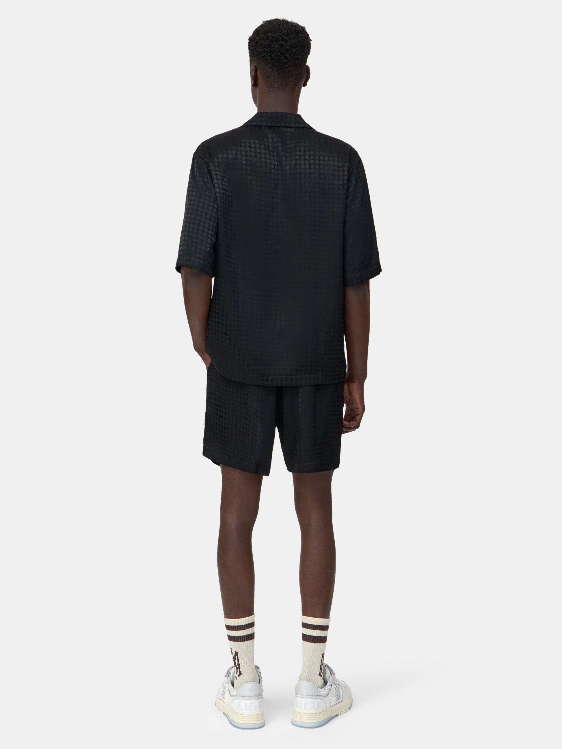 Ma Quad Jacquard Camp Shirt - Black | Amiri Online
