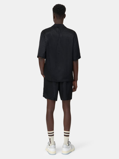 Ma Quad Jacquard Camp Shirt - Black | Amiri Online