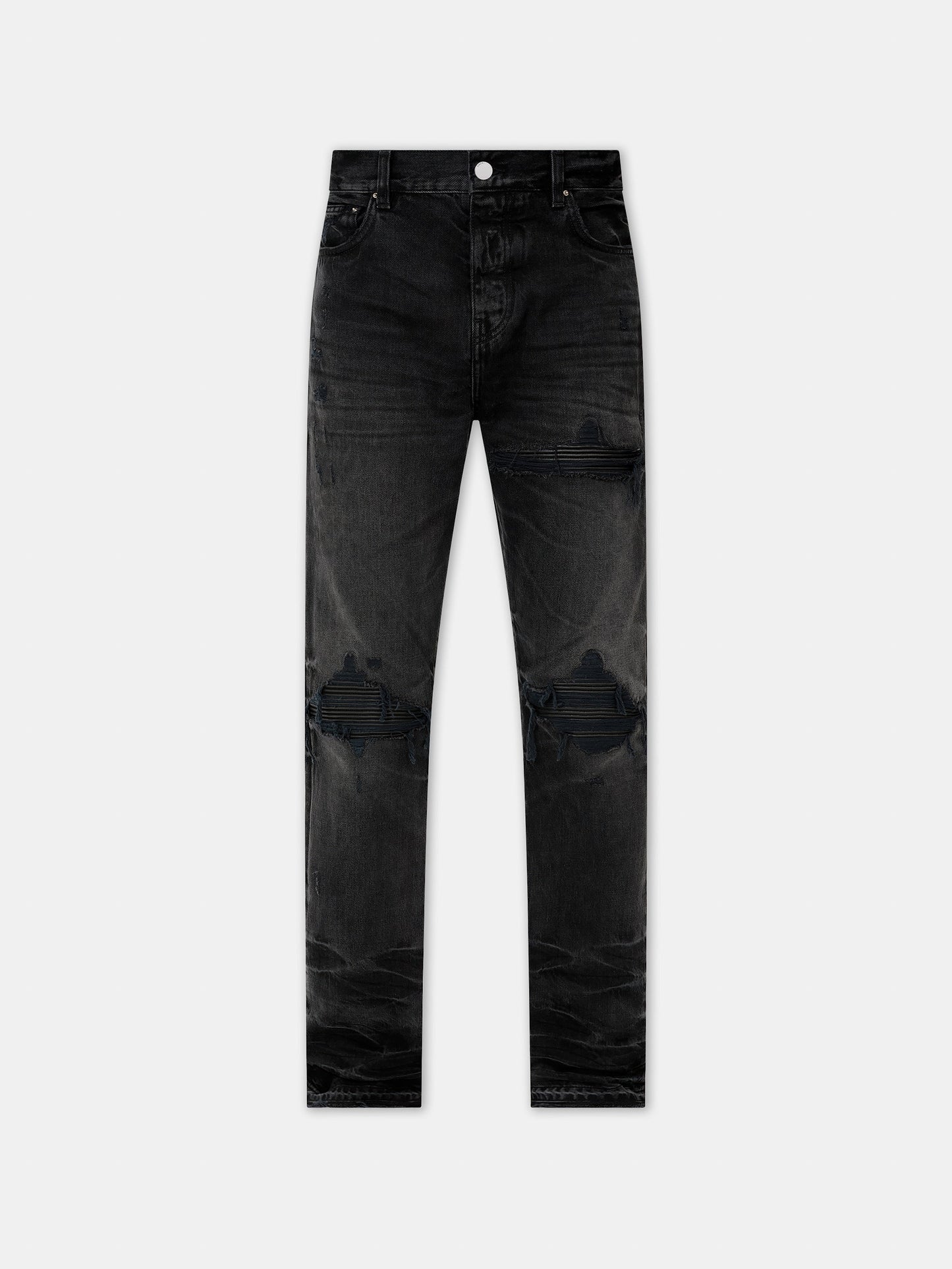 Leather Straight Mx1 Jean - Vintage Black | Amiri Affordable