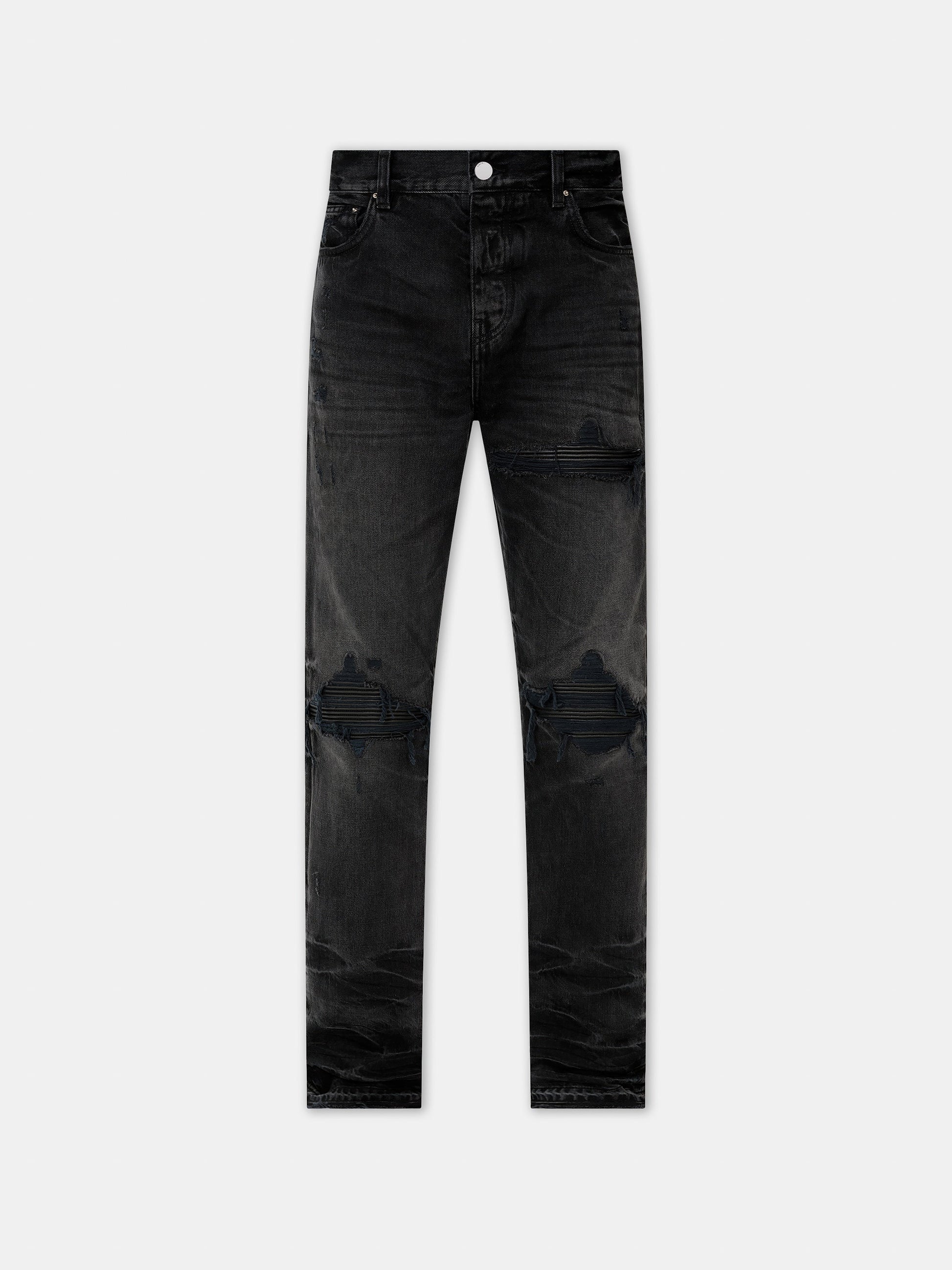 Leather Straight Mx1 Jean - Vintage Black | Amiri Affordable