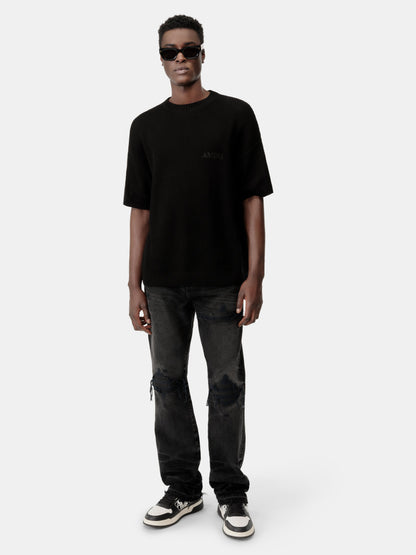 Leather Straight Mx1 Jean - Vintage Black | Amiri Affordable