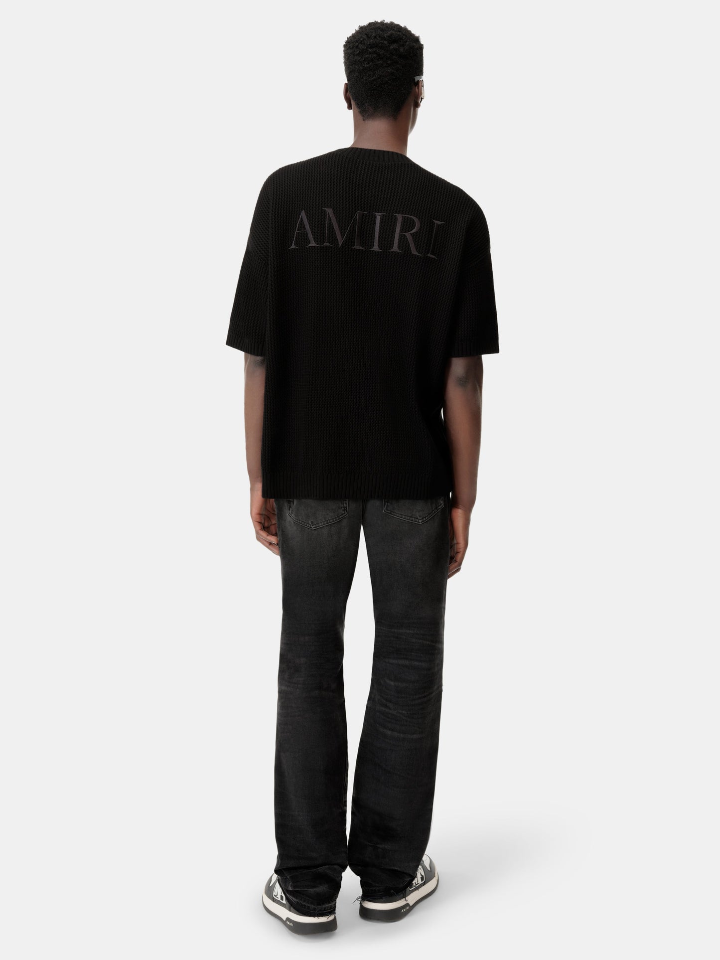 Leather Straight Mx1 Jean - Vintage Black | Amiri Affordable