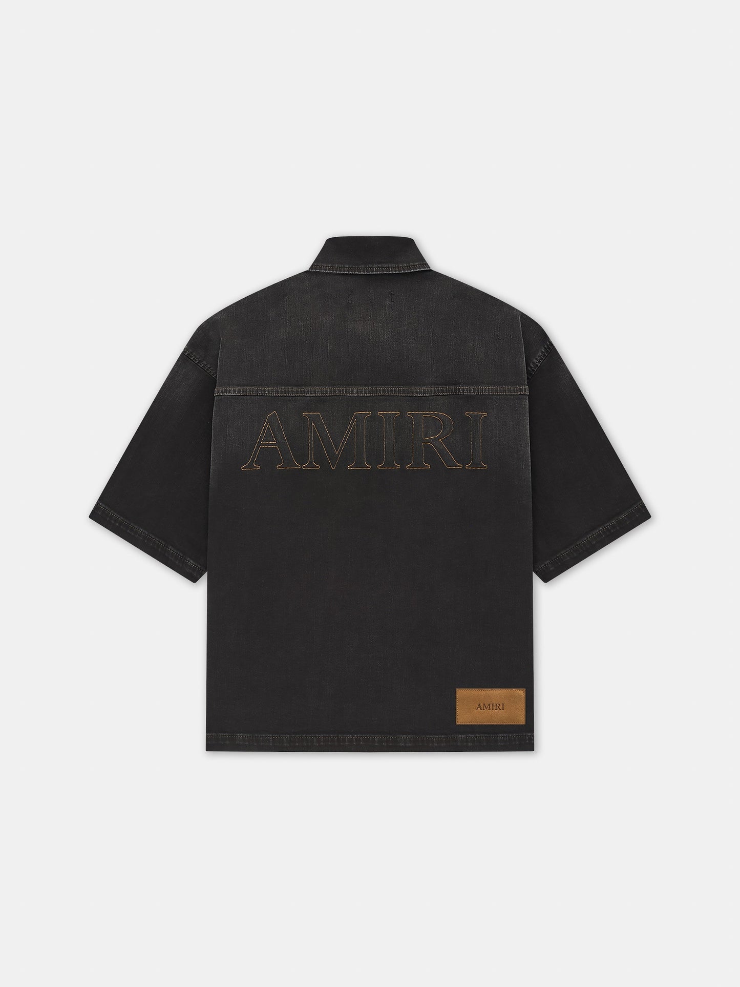 Amiri 3d Short Sleeve Snap Shirt - Vintage Black | Amiri Budget Friendly