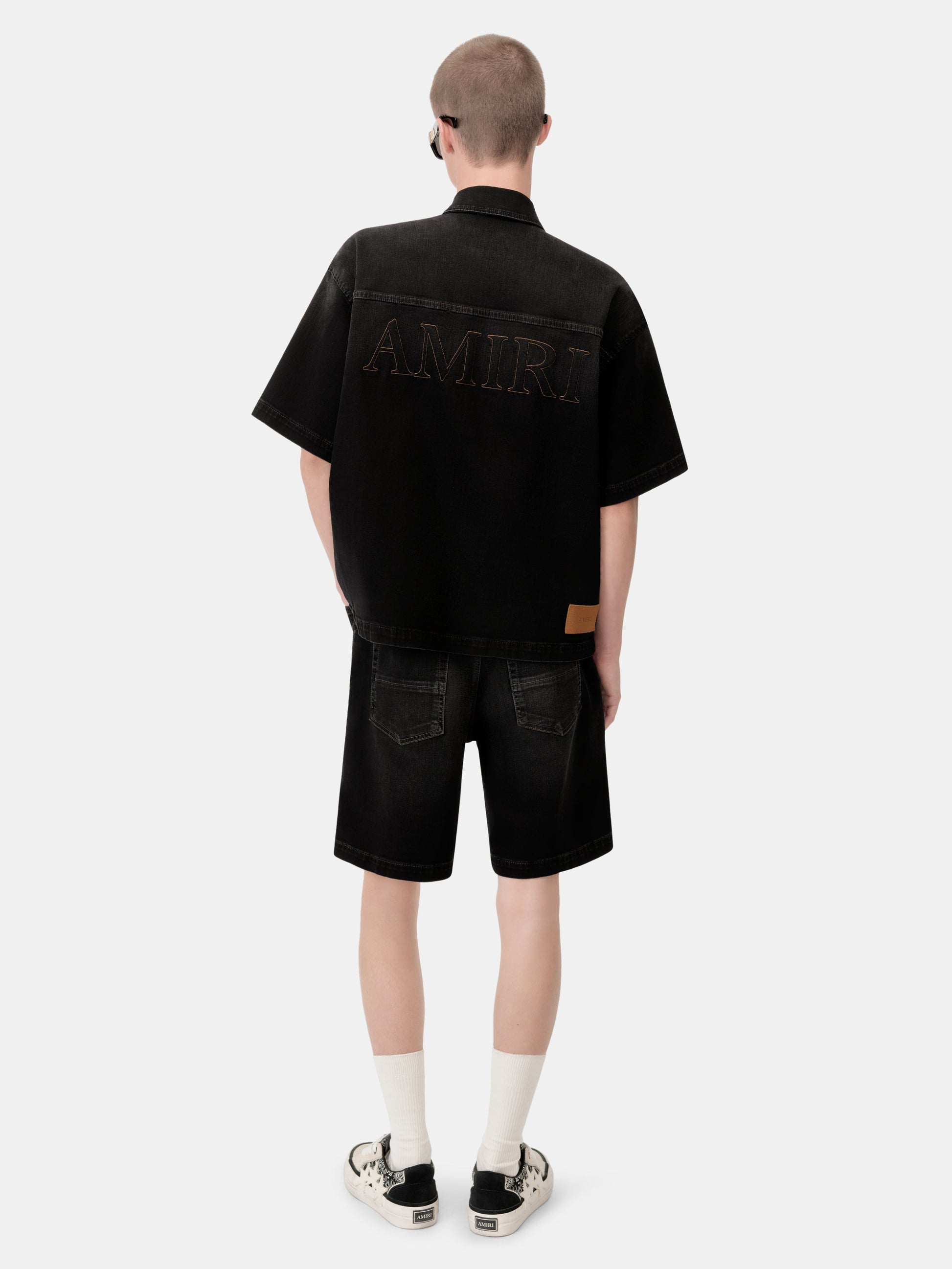 Amiri 3d Short Sleeve Snap Shirt - Vintage Black | Amiri Budget Friendly