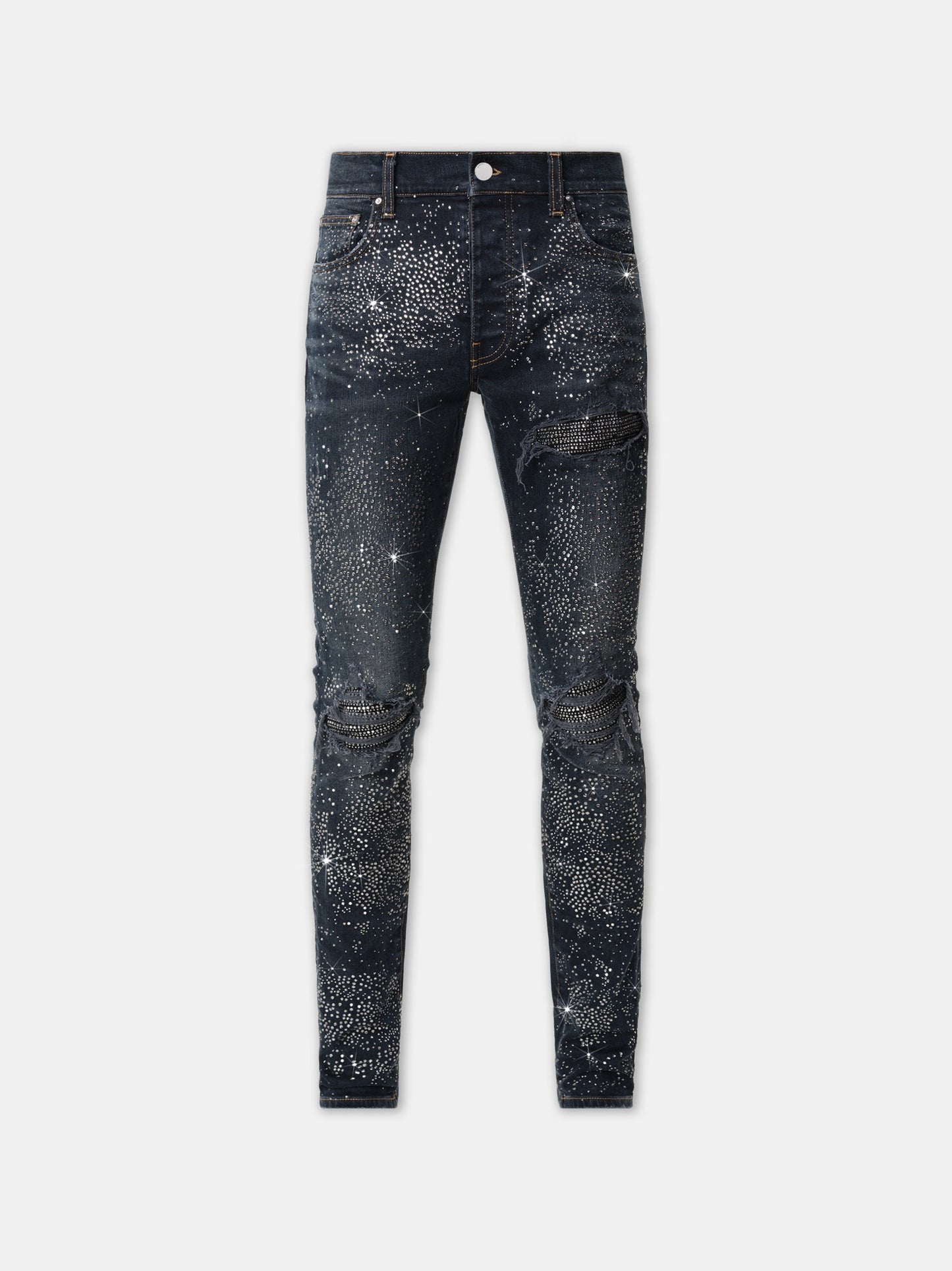 All Over Crystal Mx1 Jean - Midnight Indigo | Amiri Popular Choice