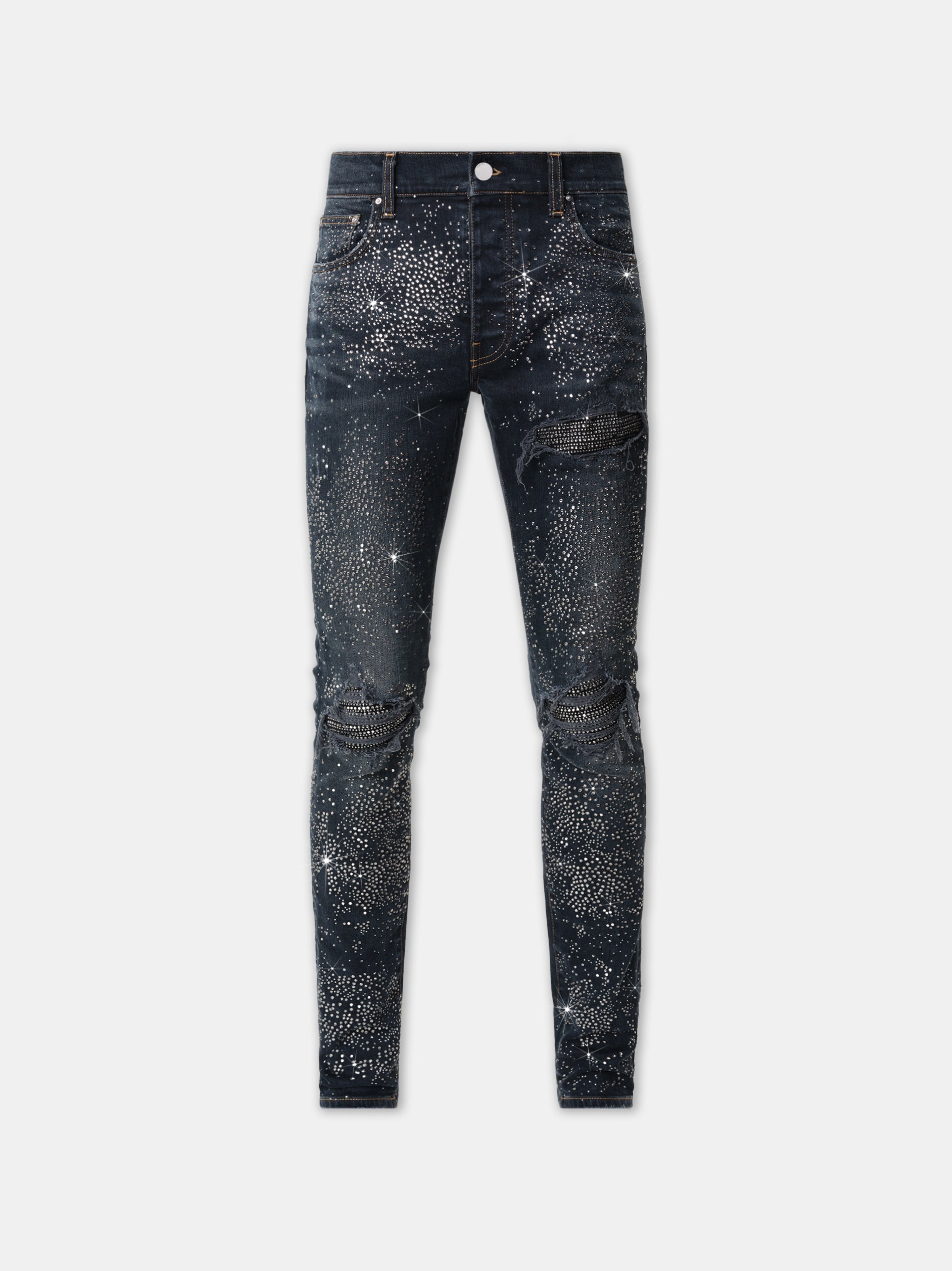 All Over Crystal Mx1 Jean - Midnight Indigo | Amiri Popular Choice