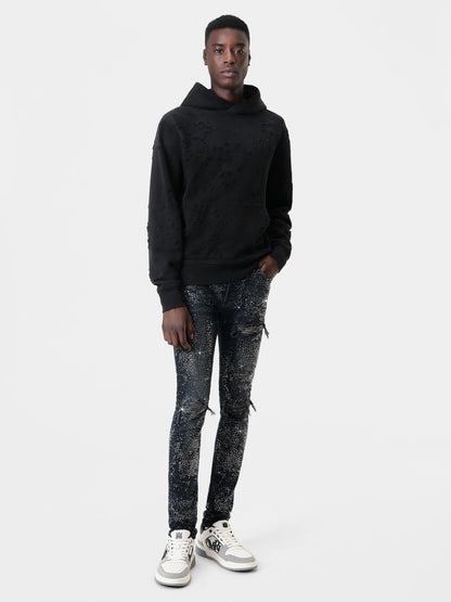 All Over Crystal Mx1 Jean - Midnight Indigo | Amiri Popular Choice